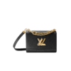 Louis Vuitton Twist MM Monogram Flower Black For Women, Women's Handbags, Shoulder And Crossbody Bags 9.1in/23cm LV M59402