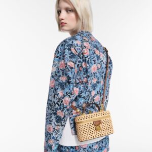 Alternative view of Louis Vuitton Vanity Chain Pouch 7.5in/ 19cm Natural Tan Raffia Gold Hardware For Women M14303