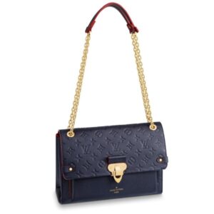 Alternative view of Louis Vuitton Vavin MM Shoulder Bag 9.8in/ 25cm Navy Blue Monogram Empreinte Gold Hardware For Women M43925