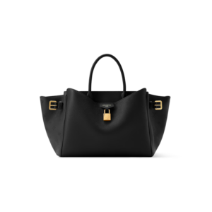 Louis Vuitton Vendome PM Tote Bag 11.2in/ 28.5cm Black Gold Hardware For Women M26502