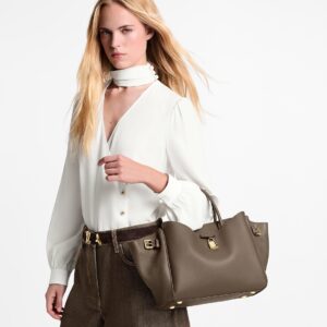 Alternative view of Louis Vuitton Vendome PM Tote Bag 11.2in/ 28.5cm Taupe Gold Hardware For Women M27040