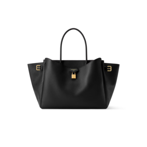 Louis Vuitton Vendome MM Tote Bag 14in/ 35.5cm Black Gold Hardware For Women M26338