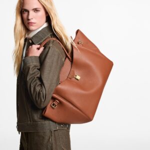 Alternative view of Louis Vuitton Vendome MM Tote Bag 14in/ 35.5cm Cognac Gold Hardware For Women M26501
