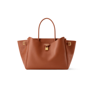 Louis Vuitton Vendome MM Tote Bag 14in/ 35.5cm Cognac Gold Hardware For Women M26501