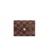 Louis Vuitton Victorine Wallet Damier Ebene Rose Ballerine Pink For Women, Women's Wallet 12cm LV N61700