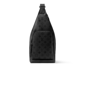 Louis Vuitton Duo Slingbag Crossbody Bag 16.5in/ 42cm Black Black Toned Hardware For Men M28399