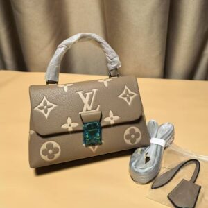 Alternative view of Louis Vuitton Madeleine BB Monogram Empreinte Dove Gray/ Creme Beige For Women, Women's Handbags, Shoulder and Crossbody Bags 9.4in/24cm LV
