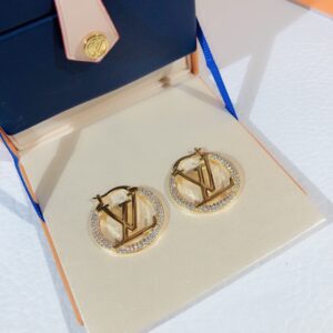Alternative view of Louis Vuitton Louise By Night Earrings Gold Tone For Women