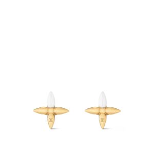 Louis Vuitton Louisette Earrings Gold For Women M00950