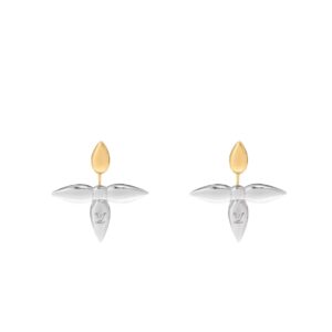 Louis Vuitton Louisette Earrings Gold For Women M80268