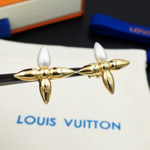 Alternative view of Louis Vuitton Louisette Earrings Gold For Women M00950
