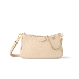 Louis Vuitton Easy Pouch On Strap Monogram Empreinte Crème White For Women‎ 7.5in/19cm LV M81066