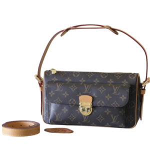 Louis Vuitton Ravello GM Monogram Shoulder Bag Brown For Women 9.8in/25cm