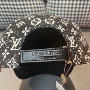 Alternative view of Louis Vuitton Monogram Jacquard Denim Cap Black For Men