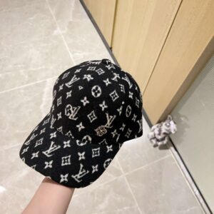 Alternative view of Louis Vuitton Monogram Pattern Cap Black For Women
