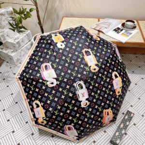 Louis Vuitton Monogram Printed Umbrella Black