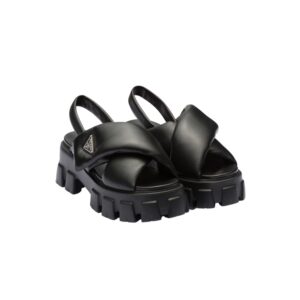 Monolith Padded Nappa Leather Sandals For Women 1X123N_2DL8_F0002_F_055