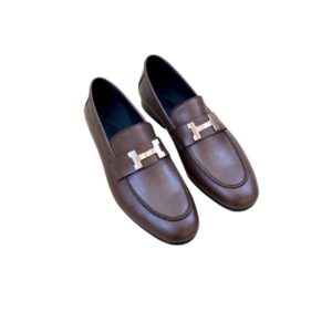 Hermes Paris Loafers Brown For Men