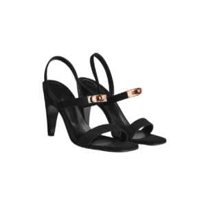 Hermes Glamour 75 Sandals Black For Women