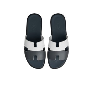 Hermes Izmir Sandals Navy Blue/ White For Men