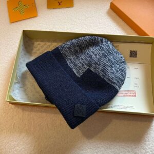 Alternative view of Louis Vuitton Neo Petit Damier Beanie Dark Blue For Women