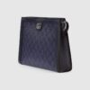 Gucci Ophidia Clutch & Pouch 10.2in/ 26cm Blue Palladium Hardware For Men 760243 UULBN 4055 - Image 3