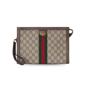 Gucci Ophidia GG Pouch Beige For Women 10.2 in/ 26 cm 760243 96IWT 8745