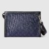 Gucci Ophidia Clutch & Pouch 10.2in/ 26cm Blue Palladium Hardware For Men 760243 UULBN 4055 - Image 4