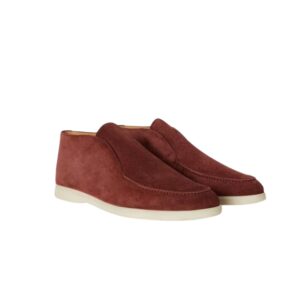 Loro Piana Open Walk Chukka Boots Brown For Men FAB4368