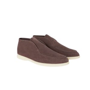 Loro Piana Open Walk Chukka Boots Grey For Men FAI9283
