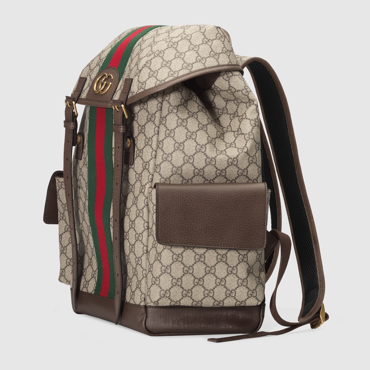 Gucci Ophidia Medium Backpack 15.7in/ 40cm Beige Gold Hardware For Men 598140 HUHAT 8564 - Image 6