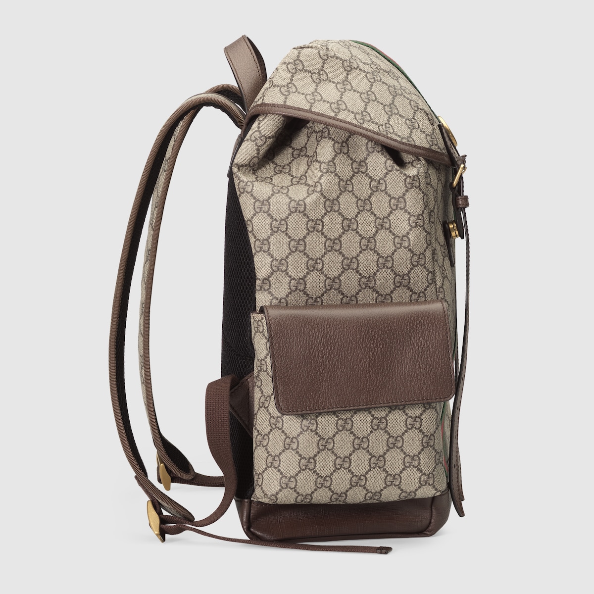 Gucci Ophidia Medium Backpack 15.7in/ 40cm Beige Gold Hardware For Men 598140 HUHAT 8564 - Image 5