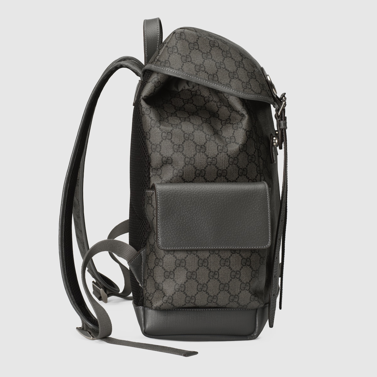 Gucci Ophidia Medium Backpack 15.7in/ 40cm Grey Palladium Hardware For Men 598140 FABHU 8863 - Image 5