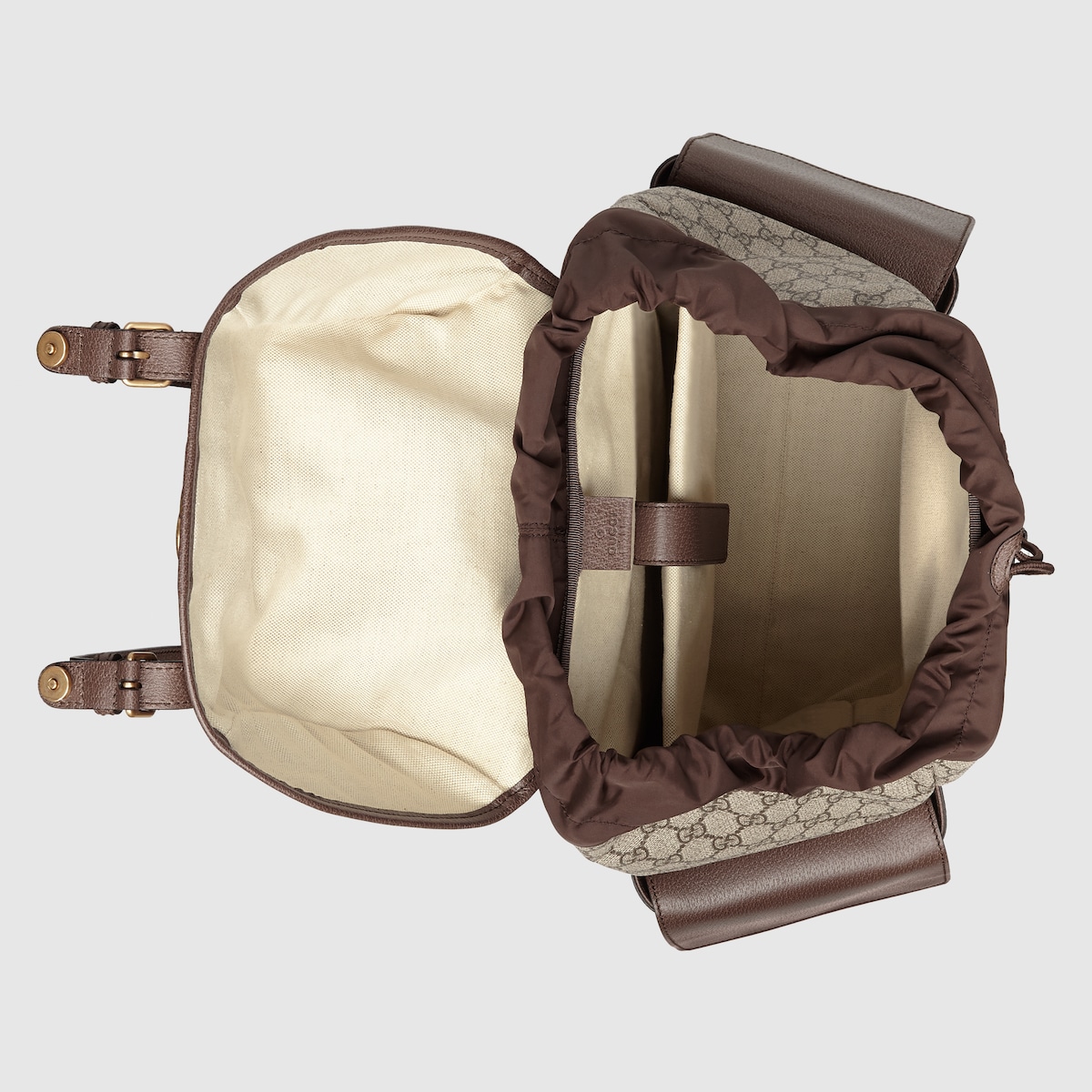 Gucci Ophidia Medium Backpack 15.7in/ 40cm Beige Gold Hardware For Men 598140 HUHAT 8564 - Image 3
