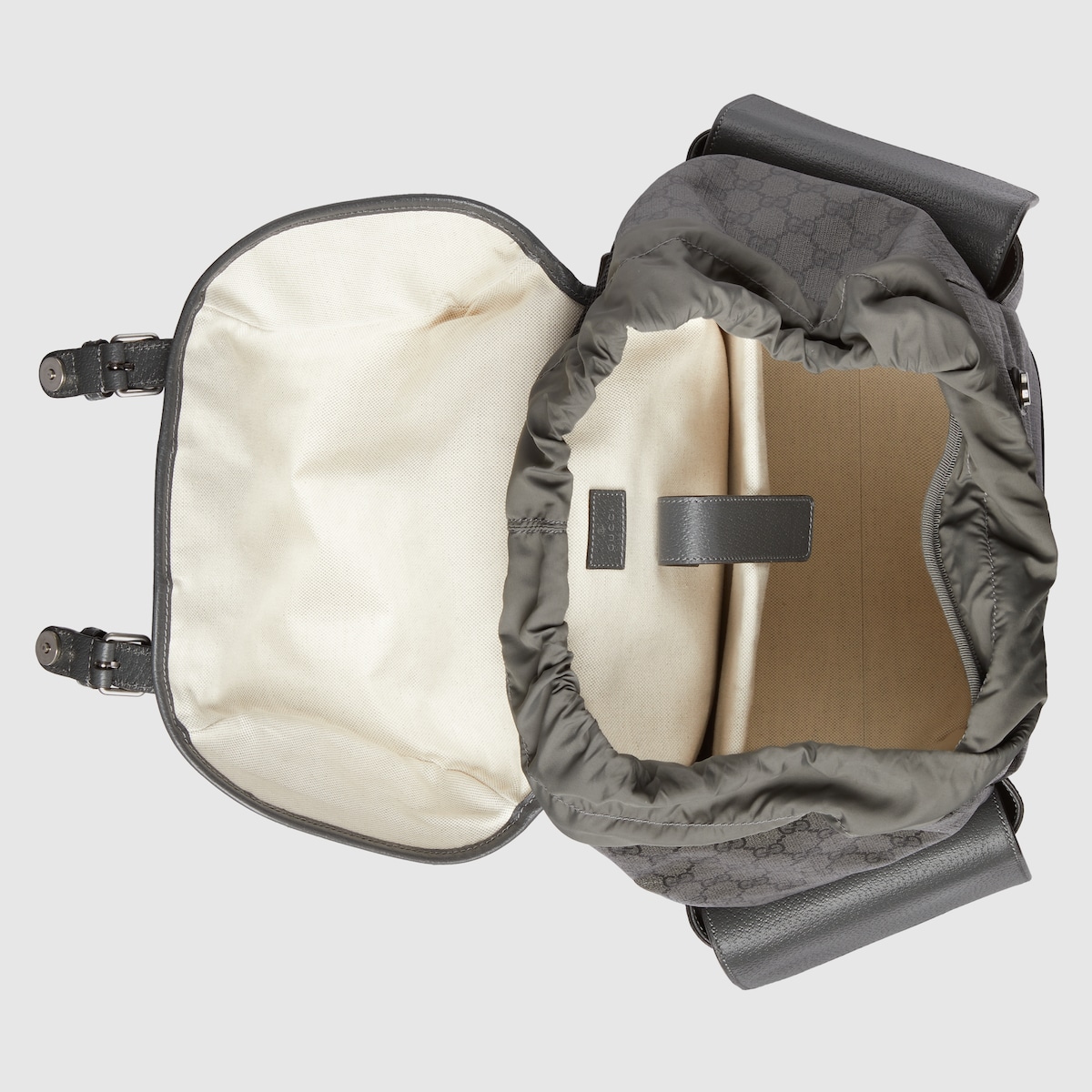 Gucci Ophidia Medium Backpack 15.7in/ 40cm Grey Palladium Hardware For Men 598140 FABHU 8863 - Image 7