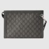 Gucci Ophidia Clutch & Pouch 10.2in/ 26cm Grey Palladium Hardware For Men 760243 UULBN 1244 - Image 7