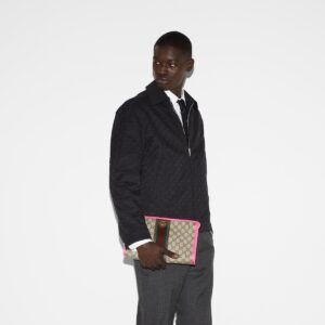 Alternative view of Gucci Ophidia Clutch & Pouch 11.2in/ 28.5cm Beige Gold Hardware For Men 598234 FADI7 9766