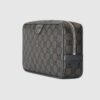 Gucci Ophidia Toiletry Case Clutch & Pouch 9.2in/ 23.5cm Grey Palladium Hardware 760019 UULBN 1244 - Image 3