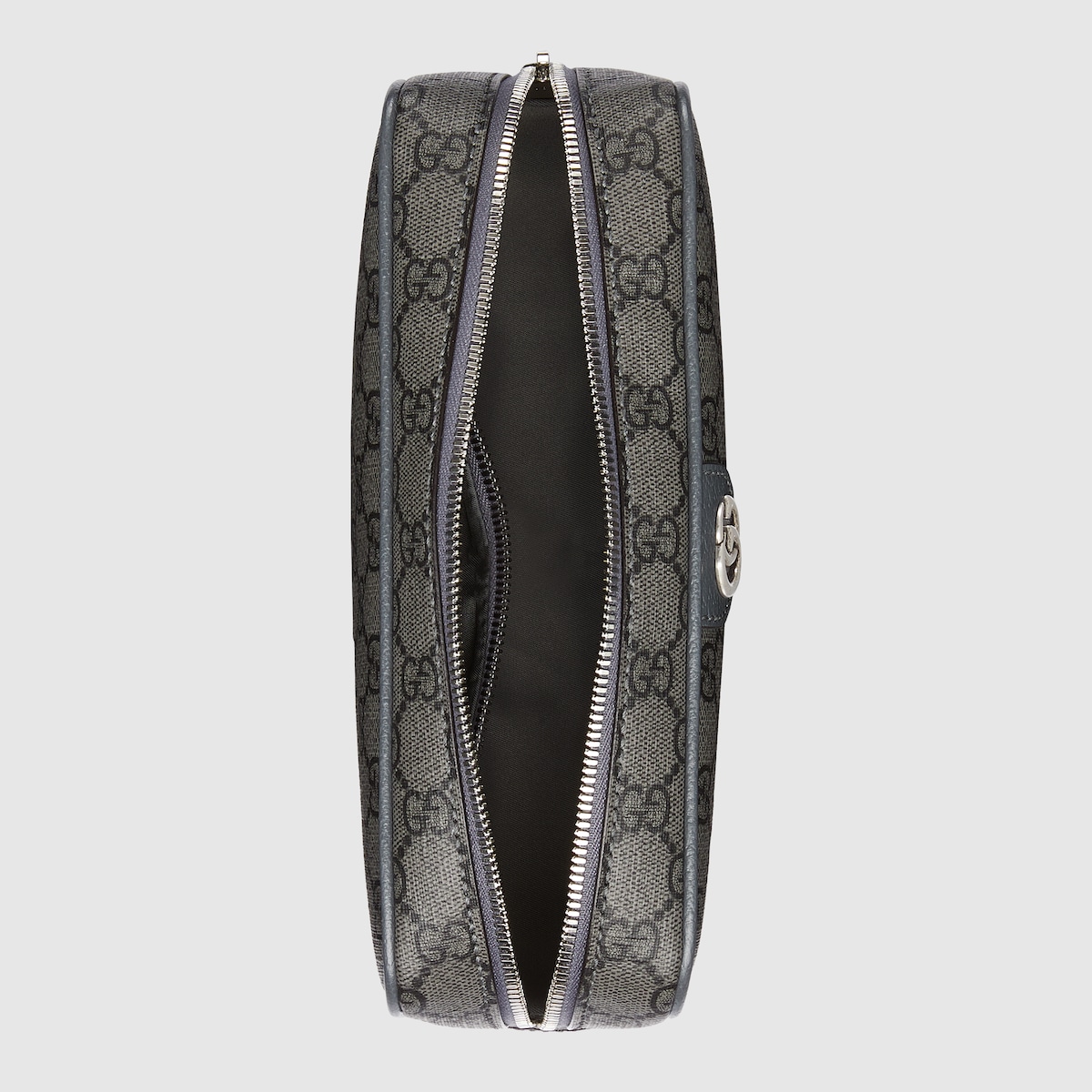 Gucci Ophidia Toiletry Case Clutch & Pouch 9.2in/ 23.5cm Grey Palladium Hardware 760019 UULBN 1244 - Image 6