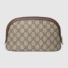 Gucci Ophidia Cosmetic Case Large Clutch & Pouch 9in/ 23cm Beige Gold Hardware 625551 96IWG 8745 - Image 3