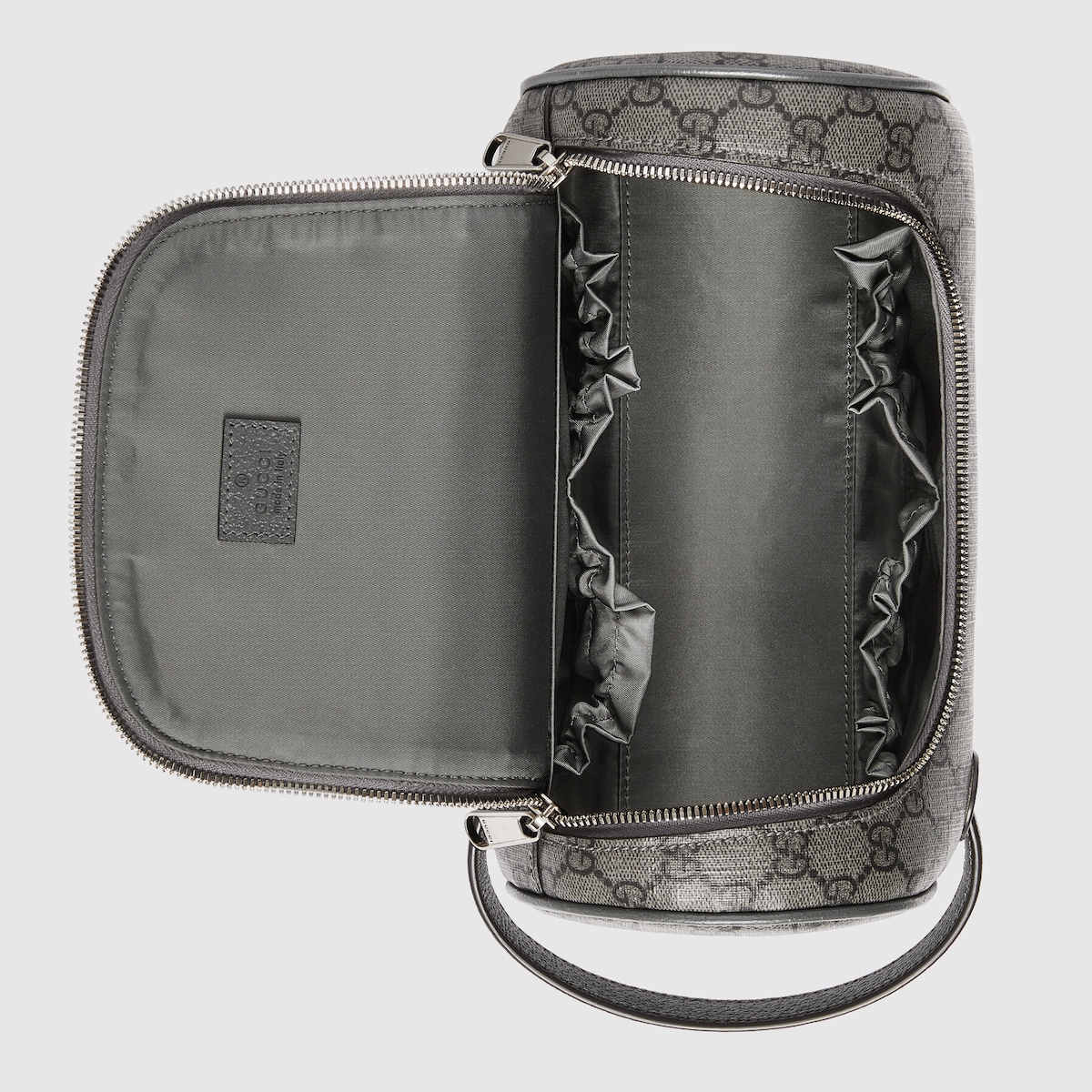 Gucci Ophidia Toiletry Case Clutch & Pouch 11in/ 28cm Grey Palladium Hardware For Men 739670 UULBN 1244 - Image 7