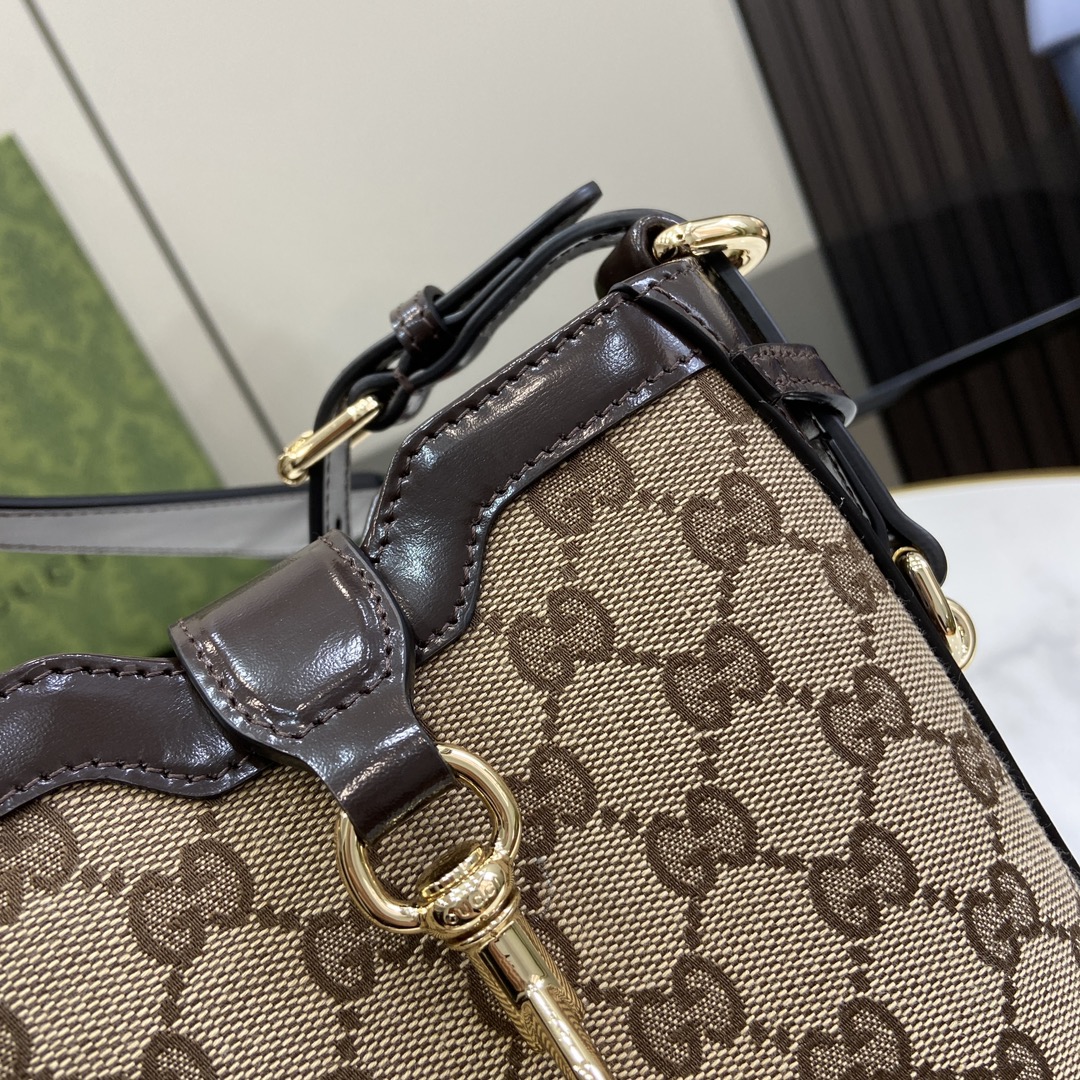 Gucci Original GG Small Bucket Bag Beige For Women 7.7in/19.5cm 782919 FADAC 9762 - Image 4
