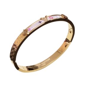 Louis Vuitton Pattern Bracelet Gold For Women