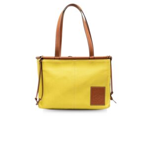 Loewe Paula's Ibiza Cushion Tote Bag Yellow For Women 13.4 Inches/ 34 Cm 1RG0F7BJVYGAM1GR