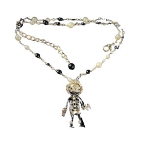 Chanel Pearl Necklace Gold For Women