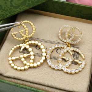 Alternative view of Gucci Pearl Stud Earrings Gold For Women