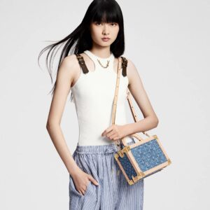 Alternative view of Louis Vuitton Petite Valise Denim Bleu Blue For Women 8.9 Inches/ 23 Cm M24161