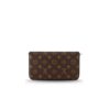Louis Vuitton Pochette Felicie Shoulder Bag 8.3in/ 21cm Fuchsia Monogram Canvas Gold Hardware For Women M81896 - Image 6
