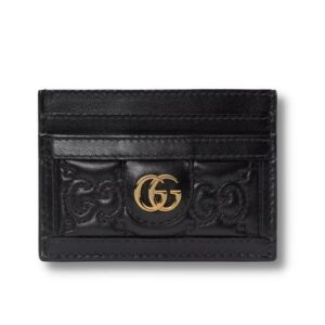 GG Portacarte GG Matelassé Black For Women 723790 UM8IG 1000 3.9 in/ 10 cm