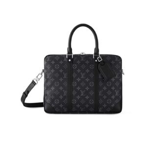 Louis Vuitton Porte-Documents Voyage PM Black For Men 36.5cm / 14.4in M46457